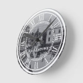 ハガースタウン1900 ラウンド壁時計 (傾斜)