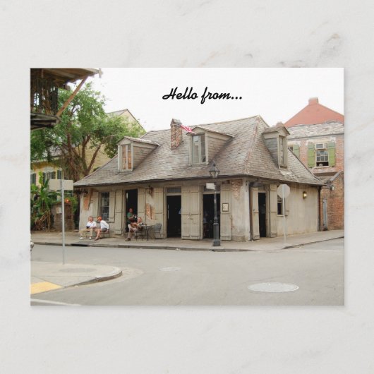 ハガードニューオーリンズルイジアナラフィッテバー ポストカード (正面)