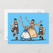 ハガードレダーホーセンディルビールフェスティバルファミリー ポストカード (正面/裏面)