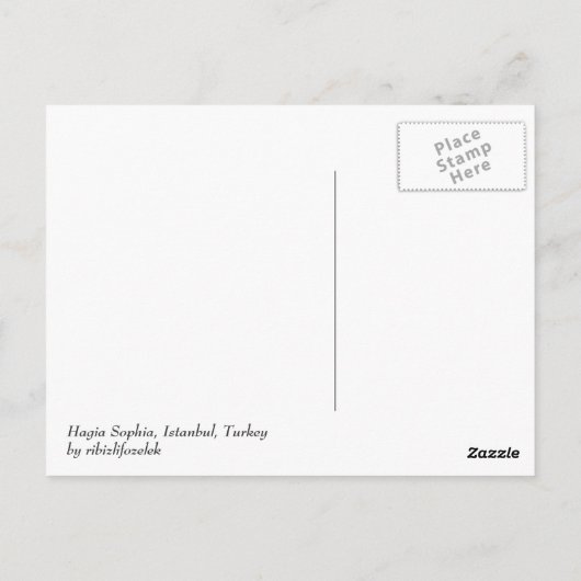 ハギアソフィア ポストカード (裏面)