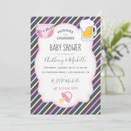 ハギスフォーチュギースオムツパーティの招待状 招待状 (スタンド正面)