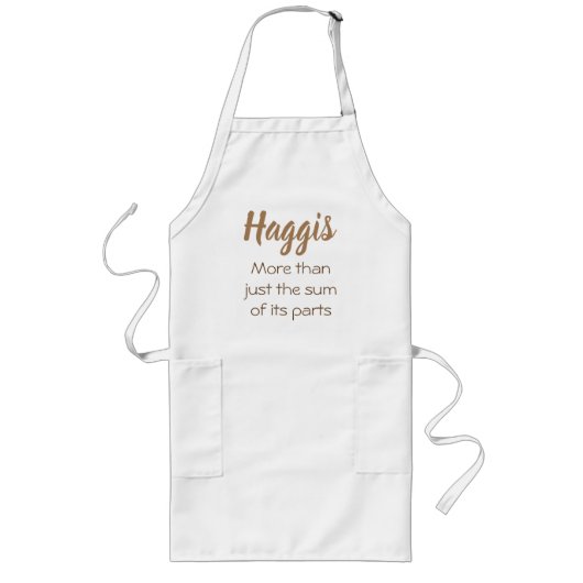 ハギス。単なる部分の和ではなく ロングエプロン (正面)