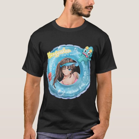 ハギョドン Let's Swim! Tシャツ (正面)
