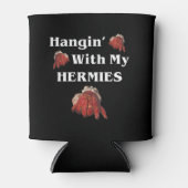 ハギンと私のhermiesのおもしろいカニの恋人 缶クーラー (正面)