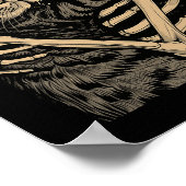 ハギングキャットハロウィーン猫好きキャットママパパ ポスター (角)