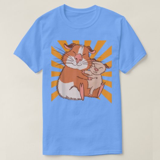 ハギングモルモット母 Tシャツ (デザイン正面)