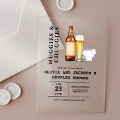 ハギーとチャギーのカップル赤ちゃんシャワー アクリル招待状