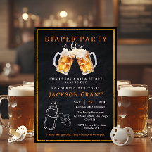 ハギーとチャギーズビールオムツパーティーベビーシャワー