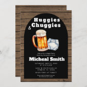 ハギーとチャギーパパ父おむつシャワー 招待状 (正面/裏面)