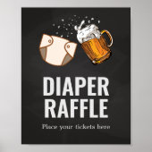 ハギーとチャギー赤ちゃんシャワーおむつラッフル ポスター (正面)