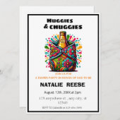 ハギースとチャギースのパパおむつパーティー 招待状 (正面/裏面)