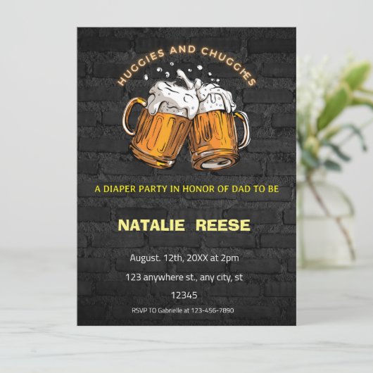 ハギースとチャギースのパパおむつ 招待状 (スタンド正面)