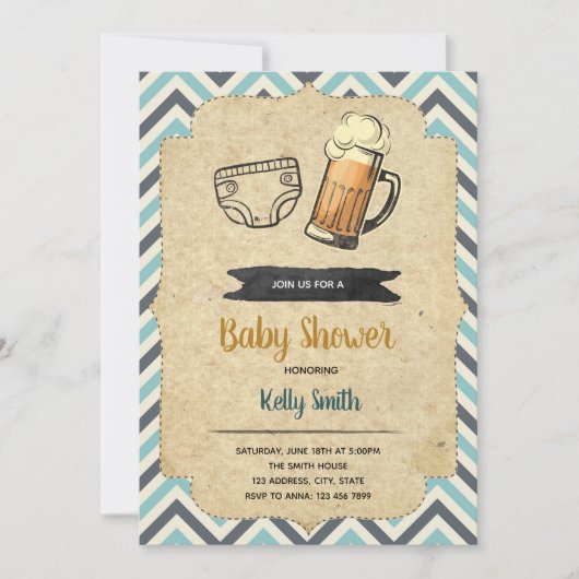 ハギースとチャギースのパーティー招待状 招待状 (正面)