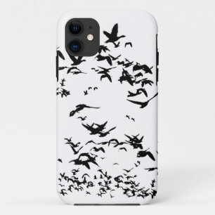 ハクガンの鳥の野性生物動物飛行 iPhone 11 ケース