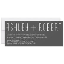 ハクスリーモダン結婚式招待状