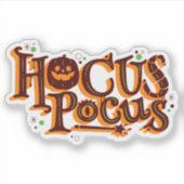 ハクス・ポクス・ハロウィンステッカー シール (正面)