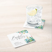 ハクセンキ（サボテン） メキシコンフィエスタ ブライダルシャワー スクエアペーパーコースター (インサイチュ)