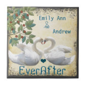 ハクチョウが木目を愛する一周忌 タイル (正面)