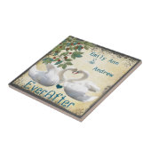 ハクチョウが木目を愛する一周忌 タイル (側面)