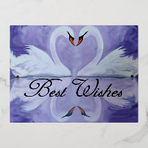 ハクチョウのハガキ