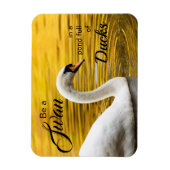 ハクチョウ美しい感動的引用文 マグネット (縦)