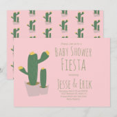 ハクトウショウガールピンクベビーシャワー招待状 招待状 (正面/裏面)