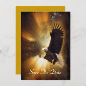 ハクトウワシと森の陽光の招待状 招待状 (正面/裏面)