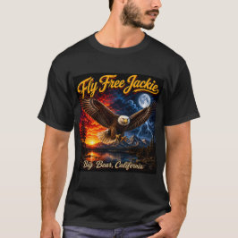 ハクトウワシのビッグベア ジャッキーとシャドー Tシャツ