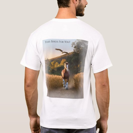 ハクトウワシのリンカーン Tシャツ (裏面)