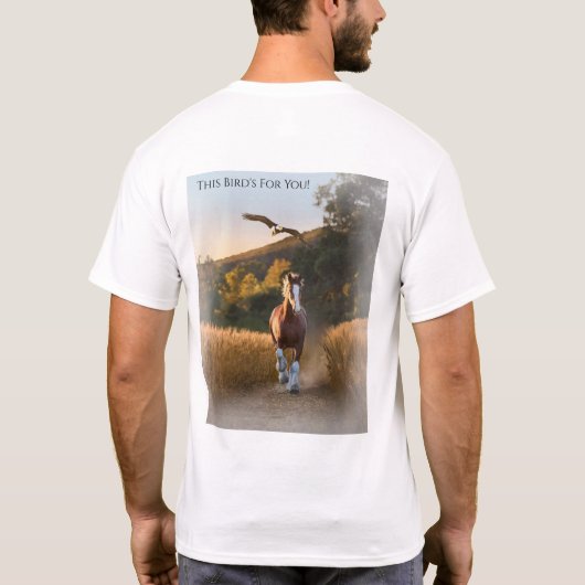 ハクトウワシのリンカーン Tシャツ (裏面)