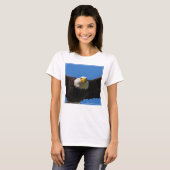 ハクトウワシの迫力の飛行 Tシャツ (正面フル)