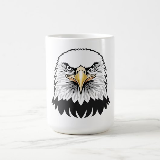 ハクトウワシの頭 コーヒーマグカップ (中央)