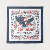ハクトウワシ アメリカ独立250周年 タペストリー (正面)