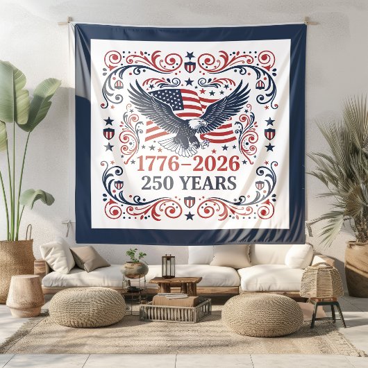 ハクトウワシ アメリカ独立250周年 タペストリー