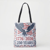ハクトウワシ アメリカ独立250周年 トートバッグ (正面)