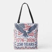 ハクトウワシ アメリカ独立250周年 トートバッグ (裏面)