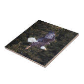 ハクトウワシ セラミックタイル 小 (10.8cm x 10.8cm) (側面)