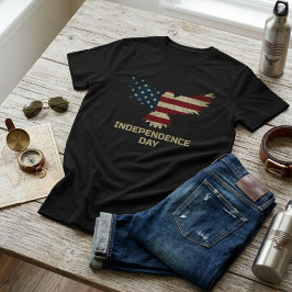 ハクトウワシ 独立記念日 愛国  Tシャツ