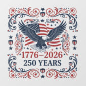 ハクトウワシ 250年の自由 2 ウィンドウサイン (シート)