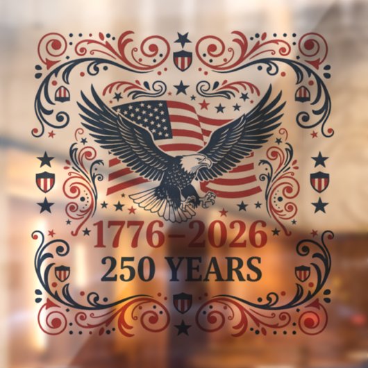 ハクトウワシ 250年の自由 2 ウィンドウサイン (シート2)