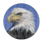 ハクトウワシ (Haliaeetus leucocephalus) 野生の カッティングボード (正面)