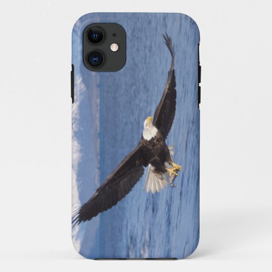 ハクトウワシ Haliaeetus leucocephalus 飛翔 4 Case-Mate iPhoneケース (裏面)