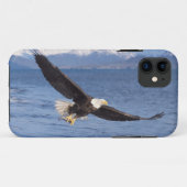 ハクトウワシ Haliaeetus leucocephalus 飛翔 4 Case-Mate iPhoneケース (裏面(横))