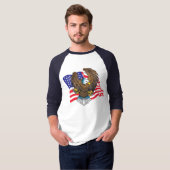 ハクトウワシ Tシャツ (正面フル)