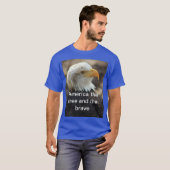 ハクトウワシ Tシャツ 自由と勇気 (正面フル)