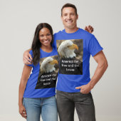 ハクトウワシ Tシャツ THE FREE AND THE BRAVE (ユニセックス)