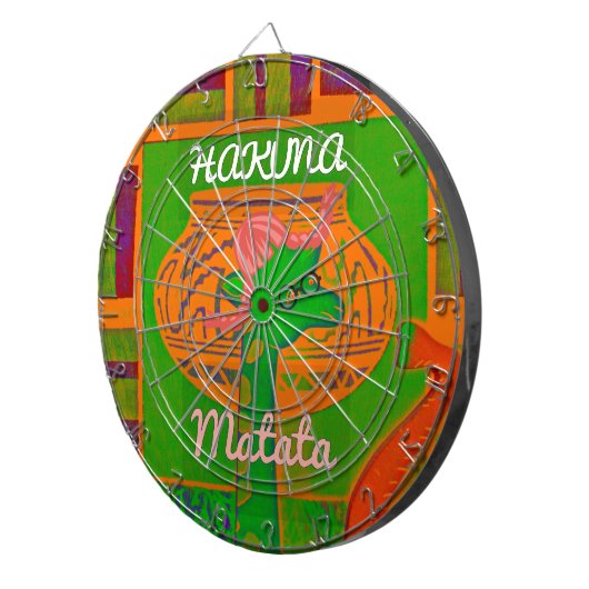 ハクナギラフェアートプリント ダーツボード (正面右)