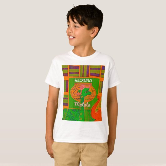 ハクナギラフェアートプリント Tシャツ (正面フル)