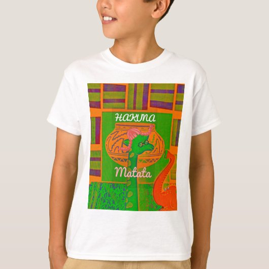 ハクナギラフェアートプリント Tシャツ (正面)
