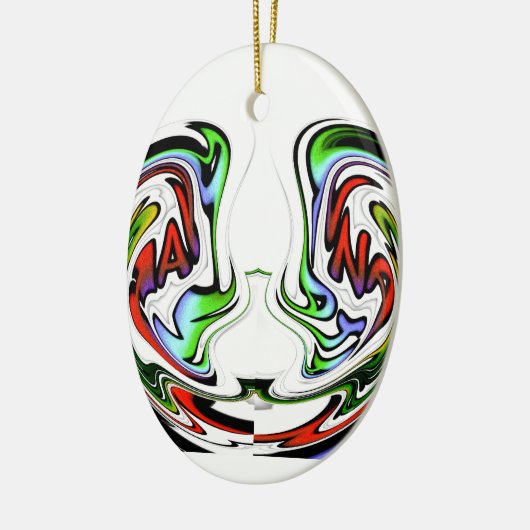 ハクナマタおもしろいタタフィギフトカラー セラミックオーナメント (左)